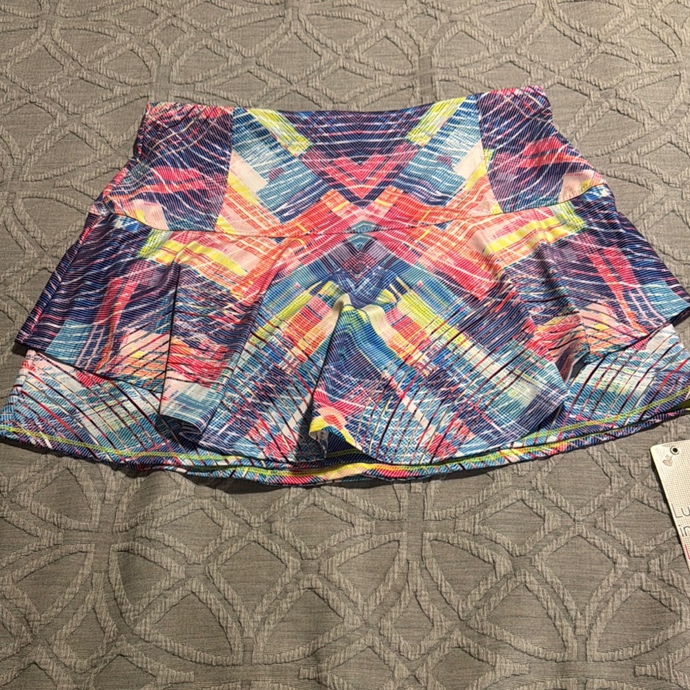 Lucky in Love Multicolor Geometric Skirt